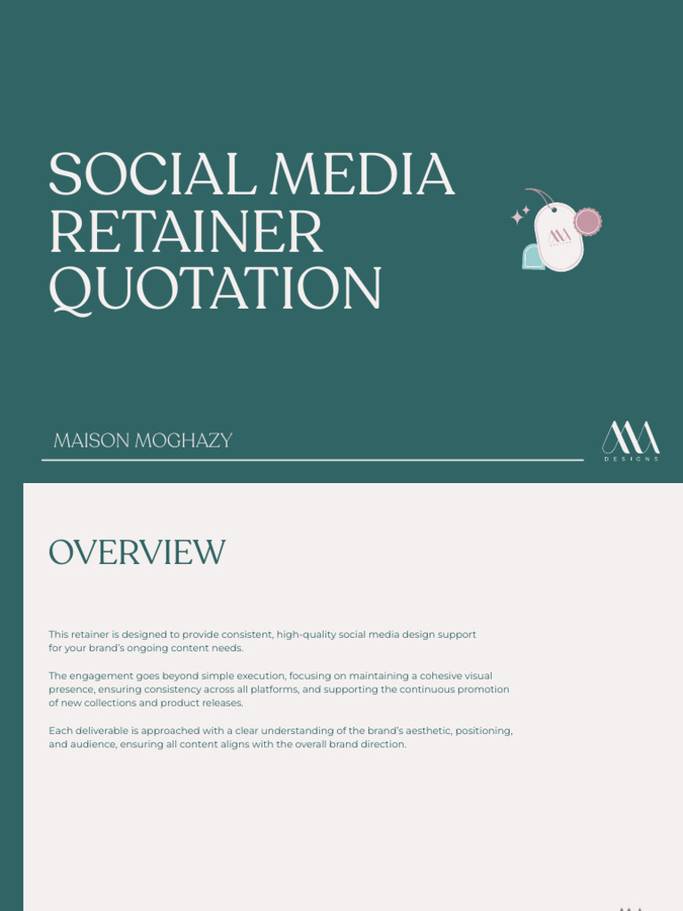 Social Media Retainer Quotation | PDF | Brand