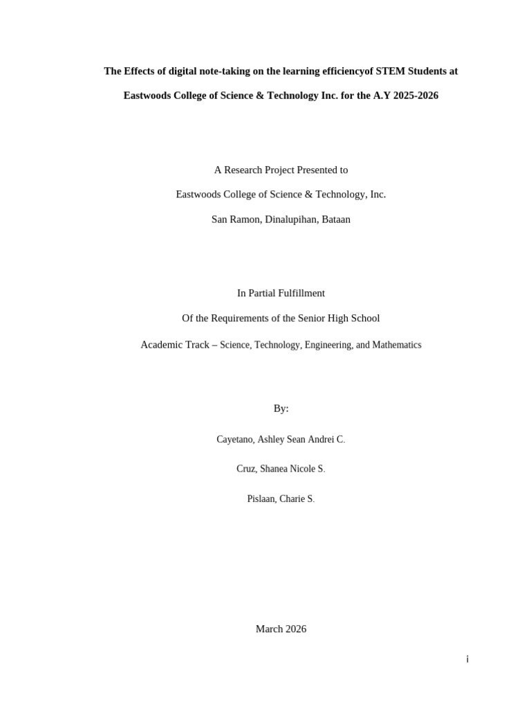 Preliminaries Academic Track 1 | PDF | Science | Cognition