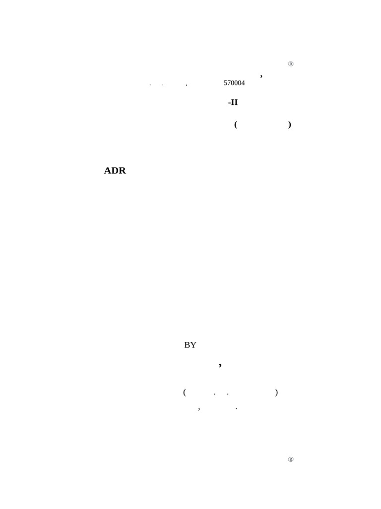 KANNADA Format for Adr Simulations | PDF