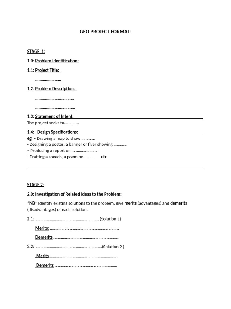 GEO PROJECT FORMAT-1 | PDF | Cognition