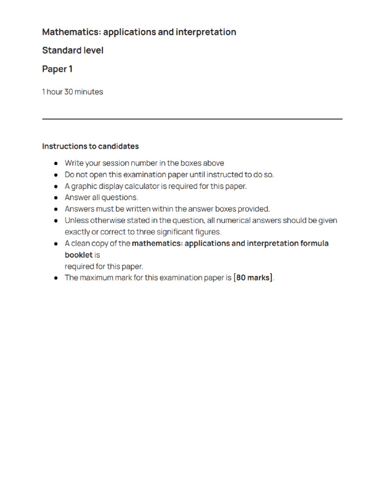 AISL Mock Exam Paper 1 | PDF