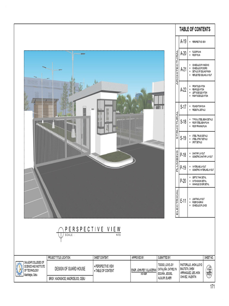 GUARD_HOUSE_GATE_PLAN_DETAILS | PDF | Building Engineering | Civil ...