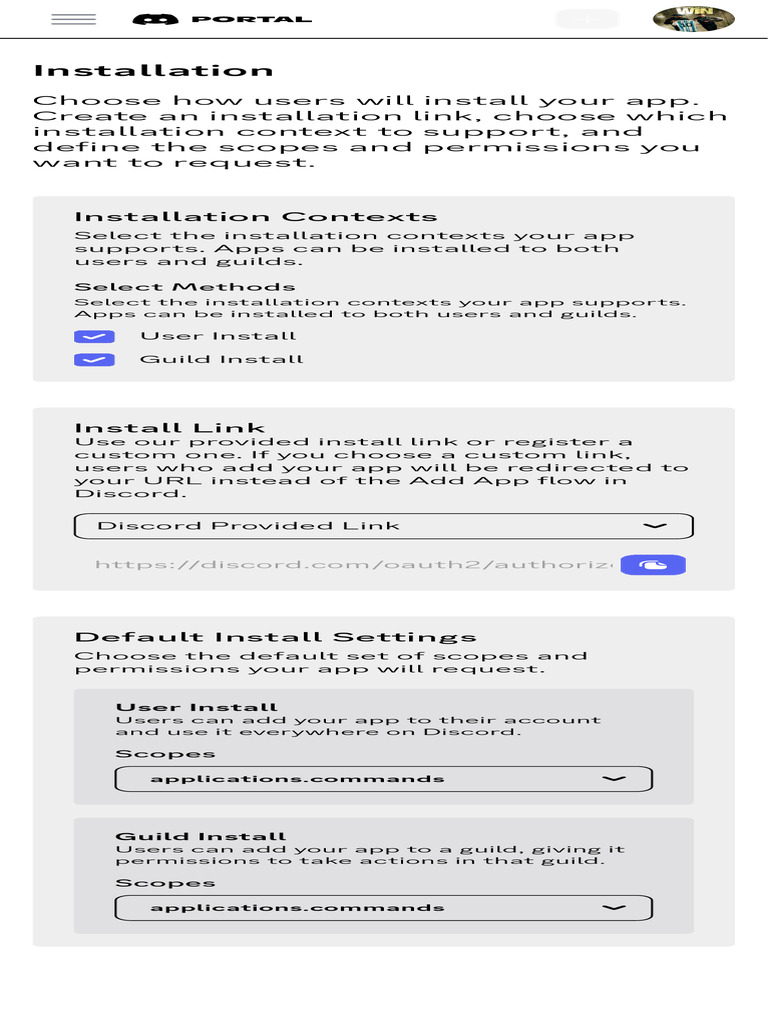 My Applications Discord Developer Portal | PDF