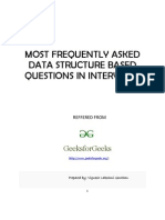 Most Frequently Asked Data Structure Based Questions in Interviews