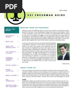 Cci Freshman Guide: Message From The President