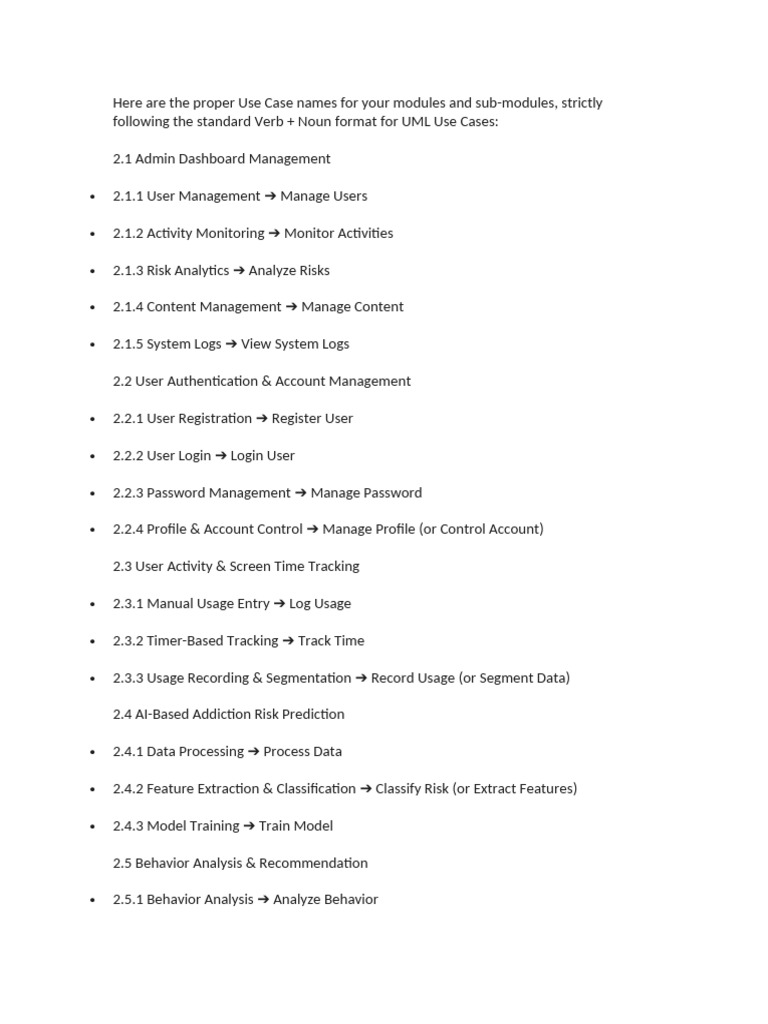 Fully Dressed Use Cases FINAL | PDF