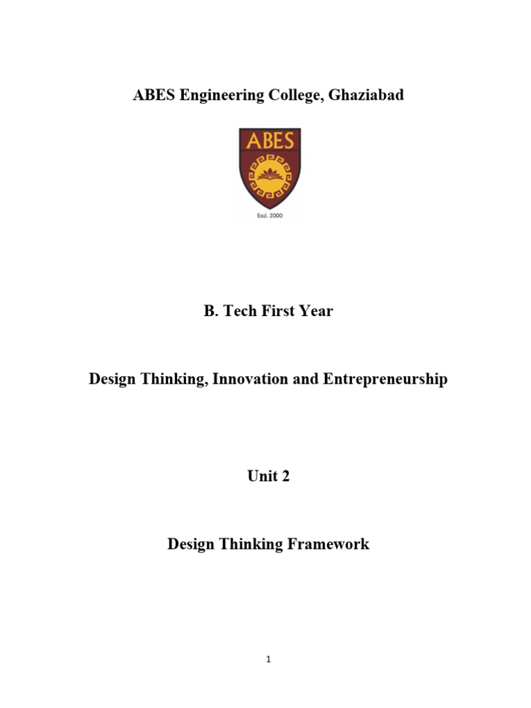 Revised Content Unit-2. | PDF | Design Thinking | Prototype