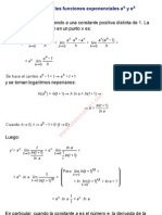 0Derivada de una función exponencial