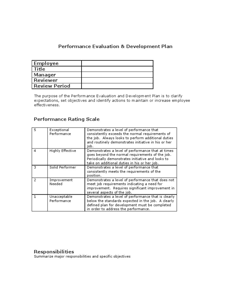 Employee Performance Evaluation Guide | PDF | Performance Appraisal ...