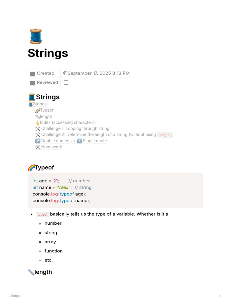 Lesson 4 - Strings and Their Properties | PDF | String (Computer ...