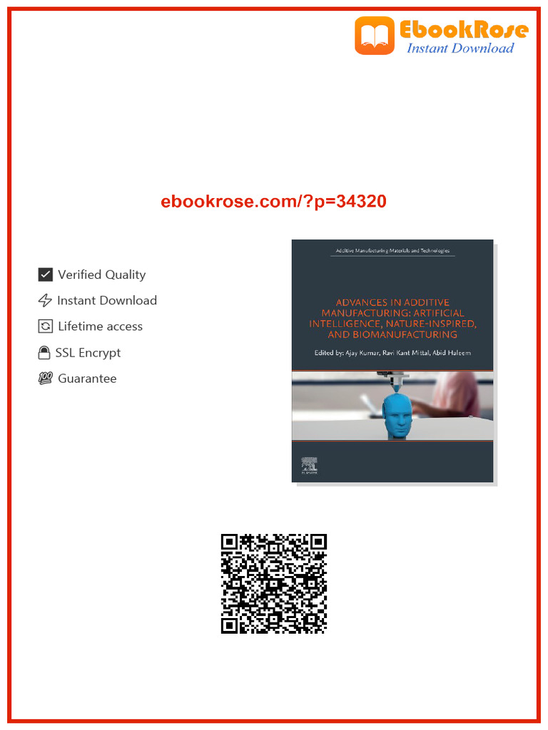 Full book Advances in Additive Manufacturing: Artificial Intelligence ...