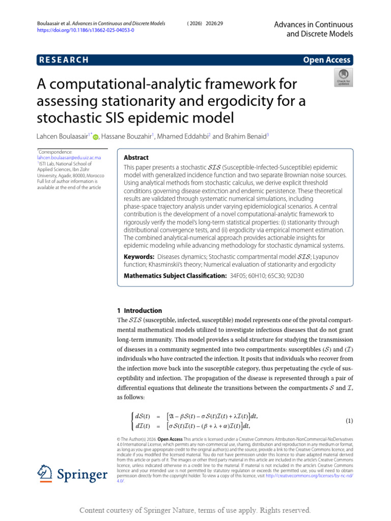 A Computational-Analytic Framework for Assessing s | PDF | Mathematics ...