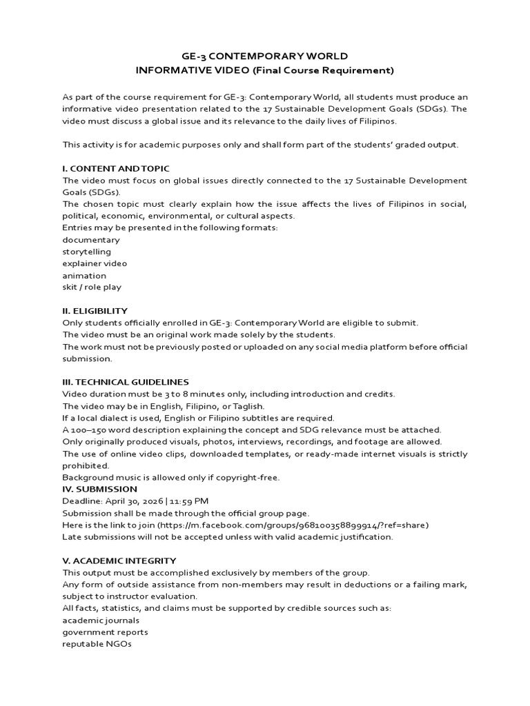 Informative-Video-Guidelines-and-Criteria | PDF | Human Communication