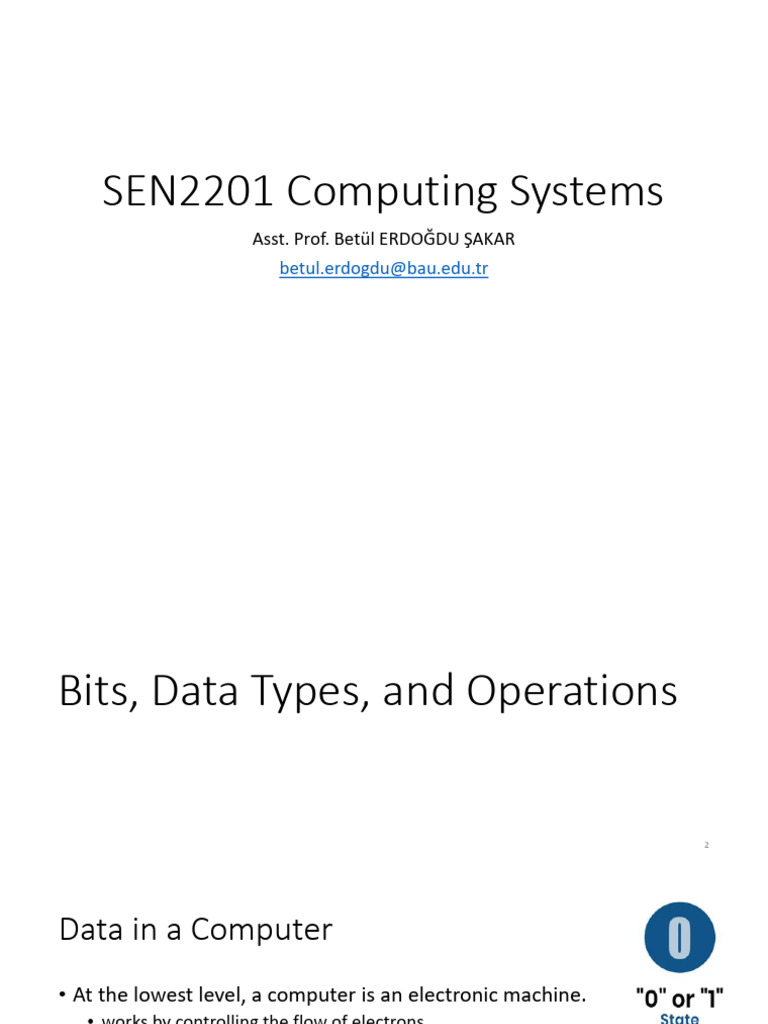 2 Bits Data Types and Operations | PDF | Binary Coded Decimal ...
