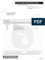 MTTC Spanish Score Sheet