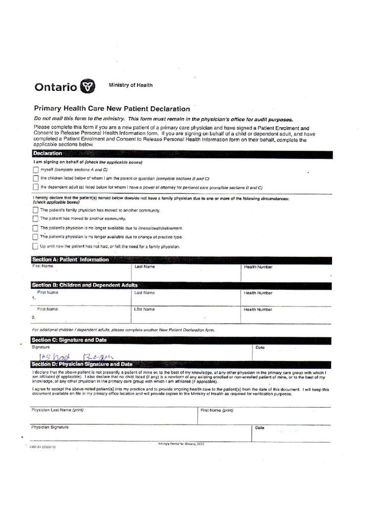 Patient Enrolment | PDF
