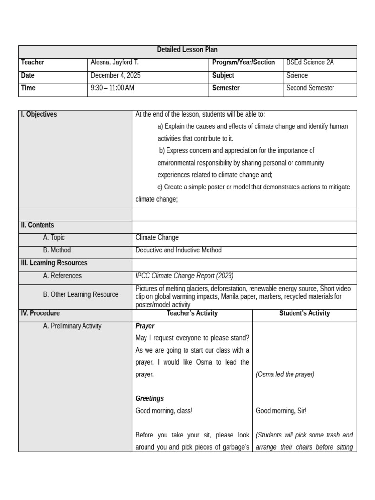 28_Grade 9_ 3rd Quarter- Climate Change | PDF | Greenhouse Gas ...
