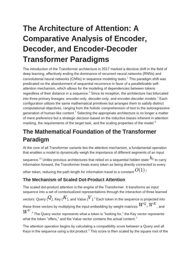 Transformer Architectures Explained With Examples | PDF | Computational ...