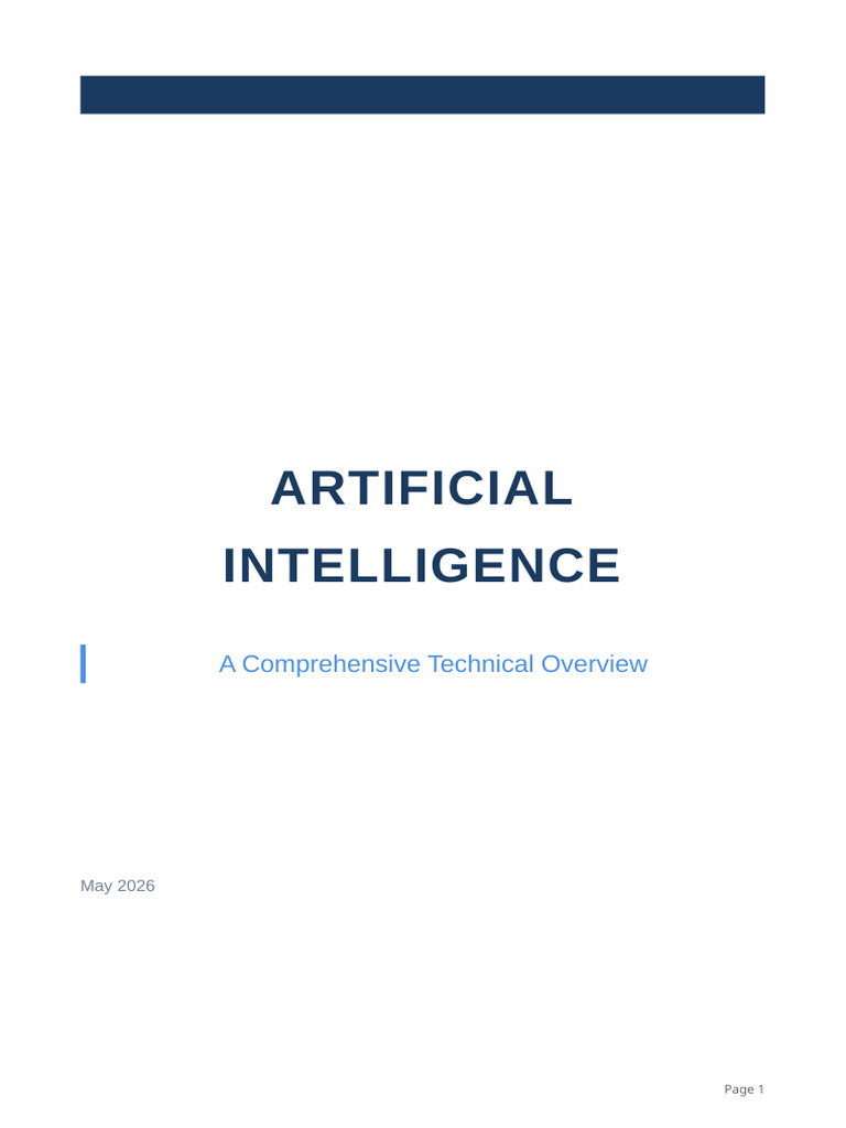 AI Technology Comprehensive Report | PDF | Artificial Intelligence ...