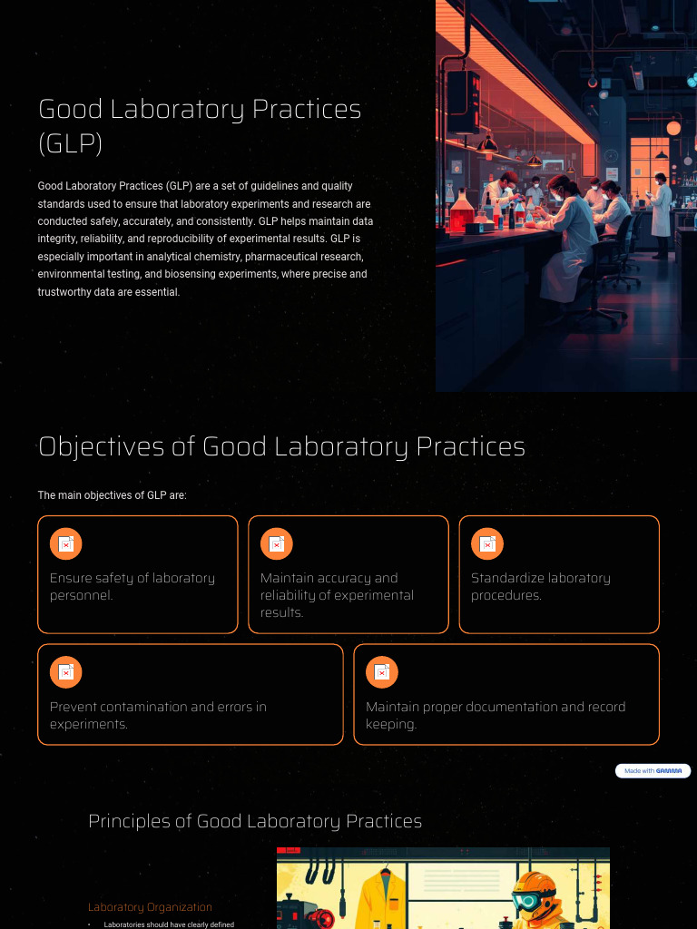 Good Laboratory Practices GLP (1) | PDF | Laboratories | Personal ...