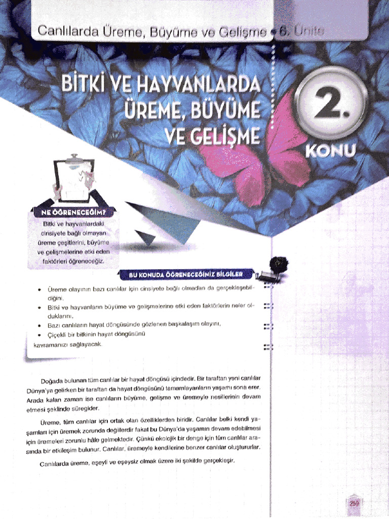 27132305 Bytky Ve Hayvanlarda Ureme Buyume Ve Gelyyme 2 | PDF