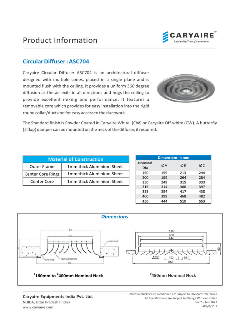 Circular Diffuser | PDF | Duct (Flow) | Mechanical Engineering