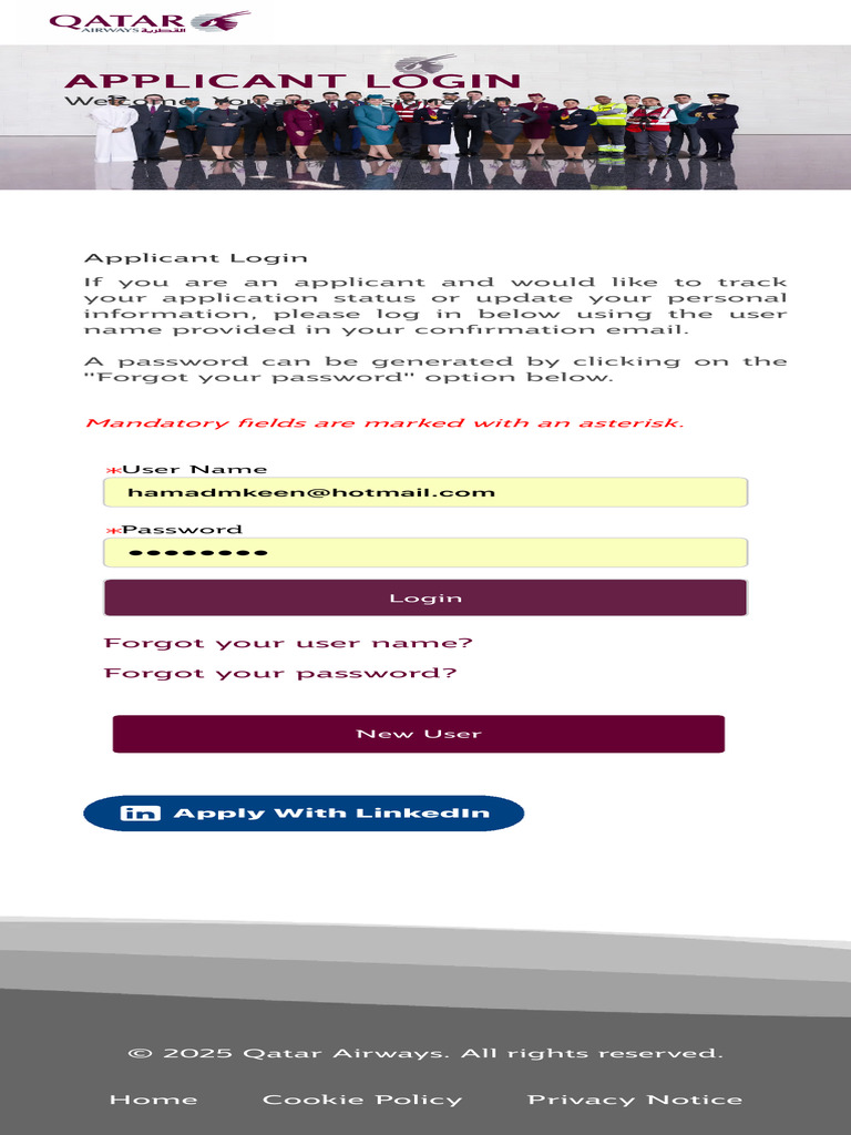 Applicant Login | PDF