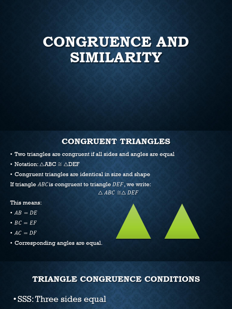 Ch 4 Congruent Triangles and Regular Polygons | PDF | Triangle | Area