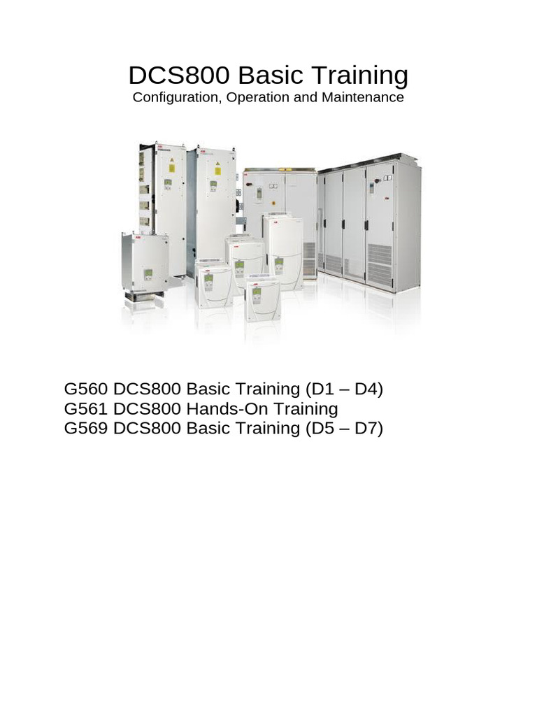 DCS800 Basic Training Front Page | PDF