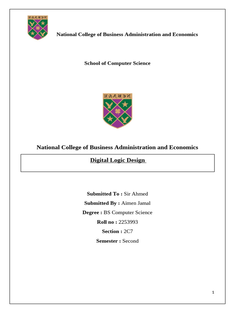 Lab Manual DLD | PDF | Electronic Circuits | Digital Electronics