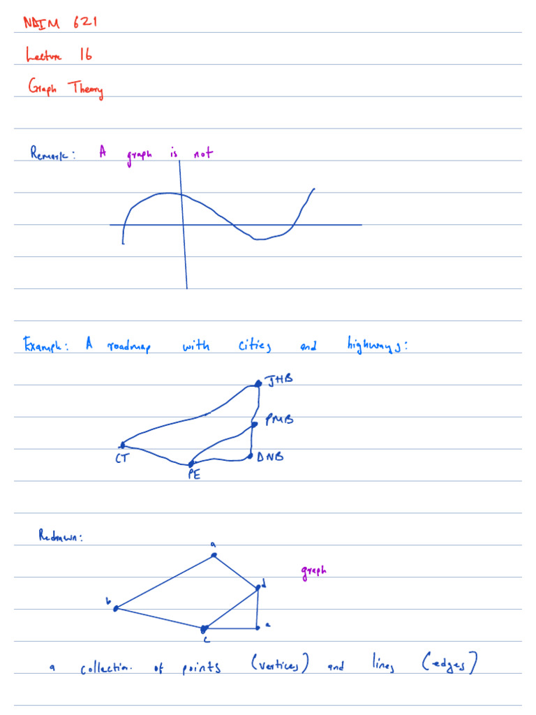Discrete Maths Lecture 16 | PDF | Vertex (Graph Theory) | Theoretical ...