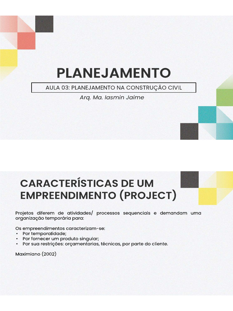 Planejamento Aula 3 | PDF