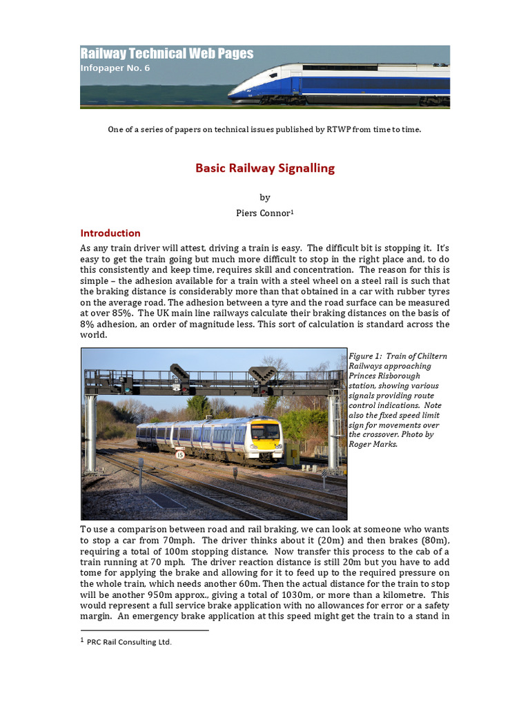 Infopaper 6 Basic Railway | PDF | Rail Infrastructure | Transport ...