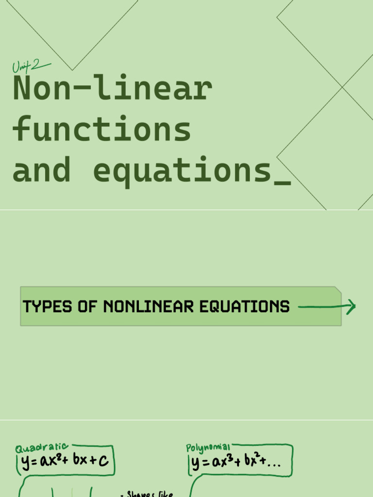 Non Linear Funcs | PDF