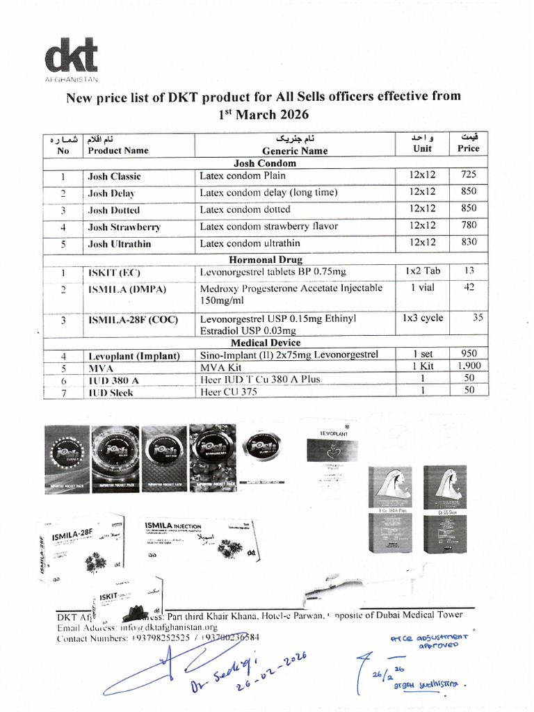 DKT Price List as of 1st March 2026 (1) (1) | PDF
