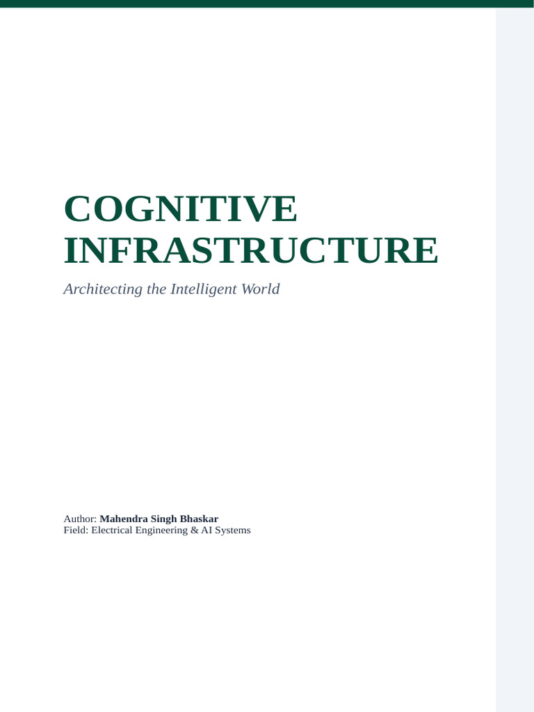 Cognitive Infrastructure Mahendra Edition | PDF | Artificial ...