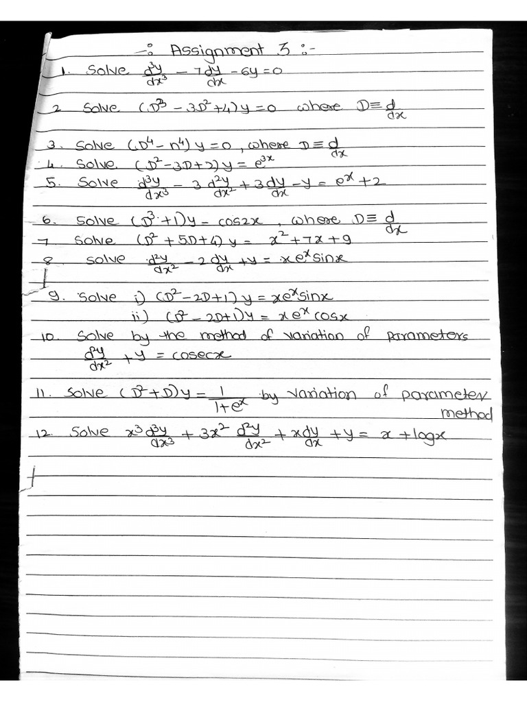 Assignment 3 and 4 | PDF