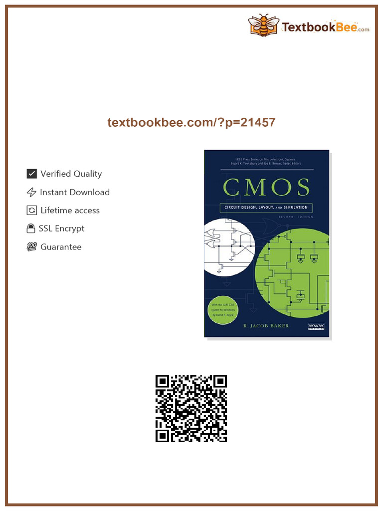 CMOS Circuit Design Layout and Simulation 2nd Edition R. Jacob Baker ...