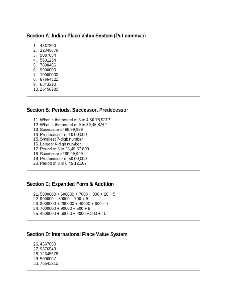 Practice Paper – Set 1 for Class Test | PDF