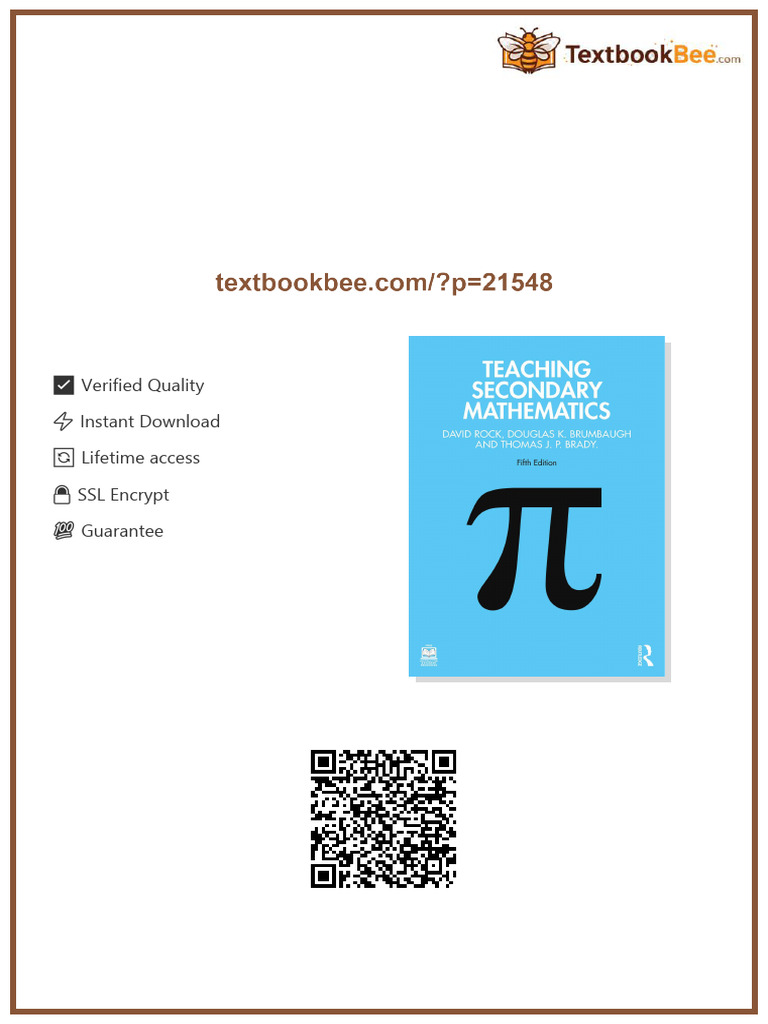 Teaching Secondary Mathematics 5th Edition David Rock Douglas K ...