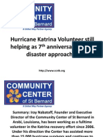 Hurricane Katrina Volunteer Still Helping As 7 Anniversary of The Disaster Approaches