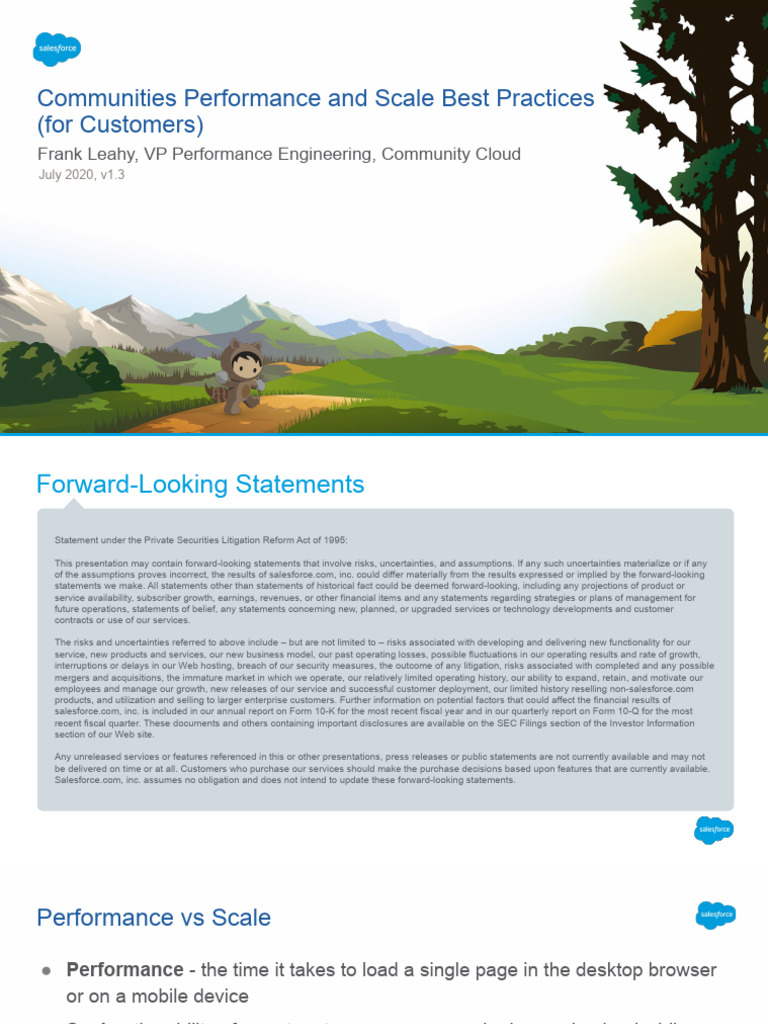 Communities Performance and Scale Best Practices (for Customers) | PDF ...