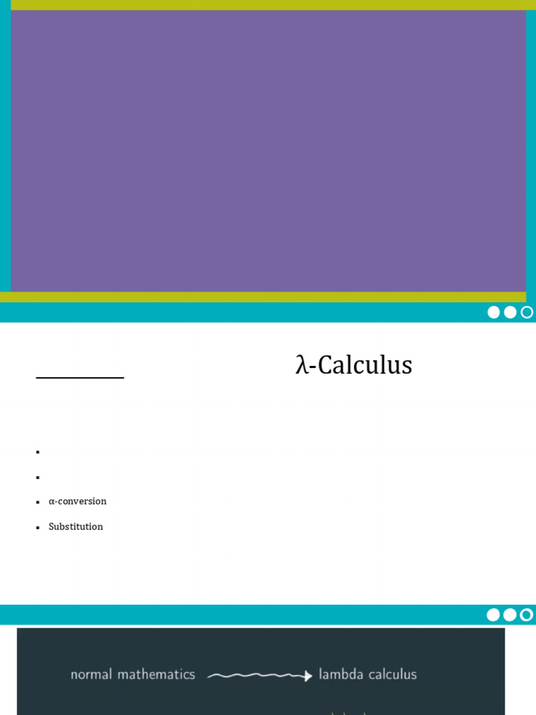 Lecture3-The Untyped Lambda Calculus | PDF | Computer Programming ...