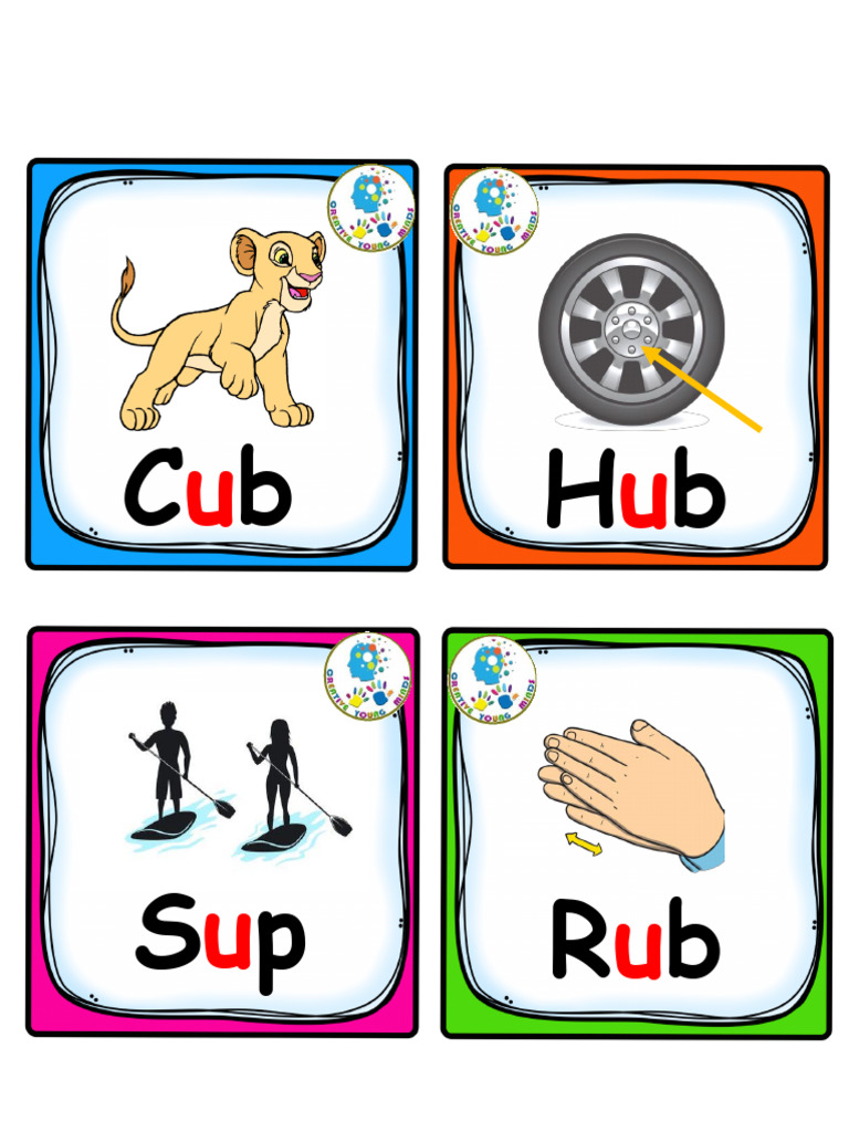 Phonics u Flash Cards | PDF