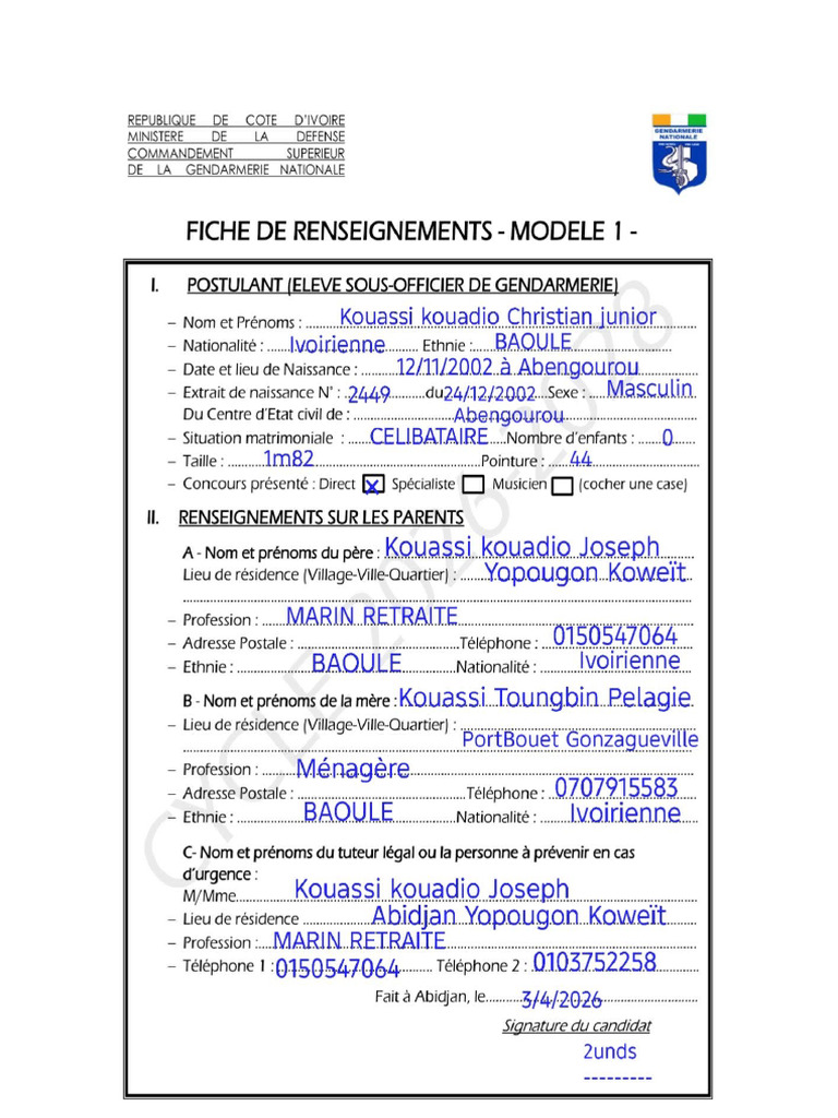 Modèle Fiche | PDF