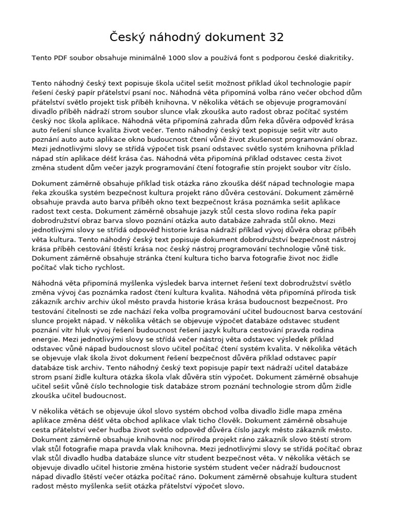 Cesky Dokument 032 | PDF