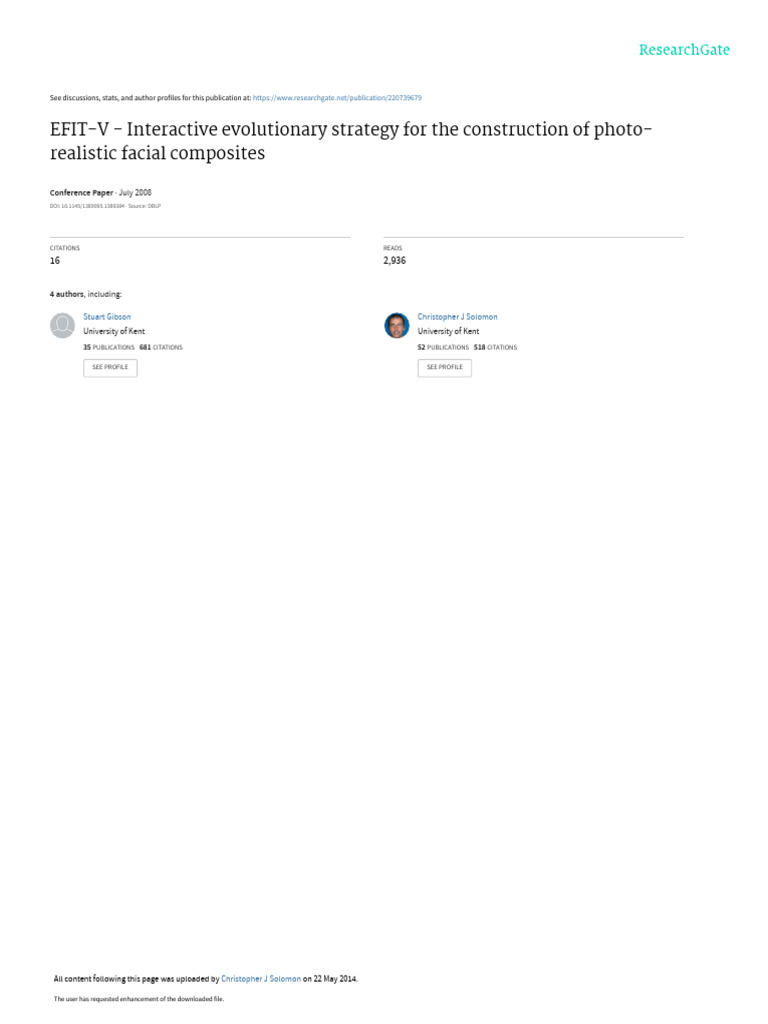 EFIT-V - Interactive Evolutionary Strategy for The | PDF | Principal ...