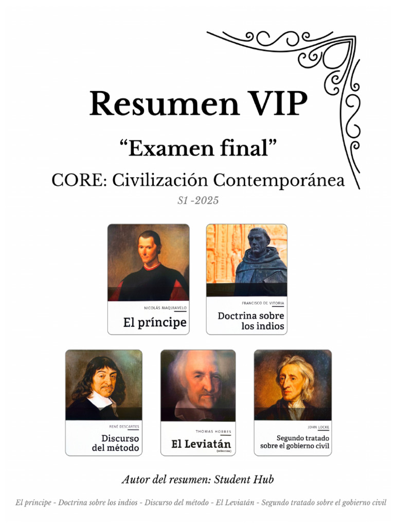 [Resumen VIP] Examen Final Core-1 | PDF | La Ley natural | Contrato social