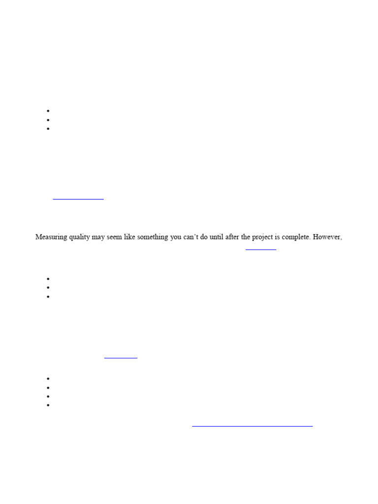 10. Project Quality Management | PDF | Performance Indicator | Matrix ...