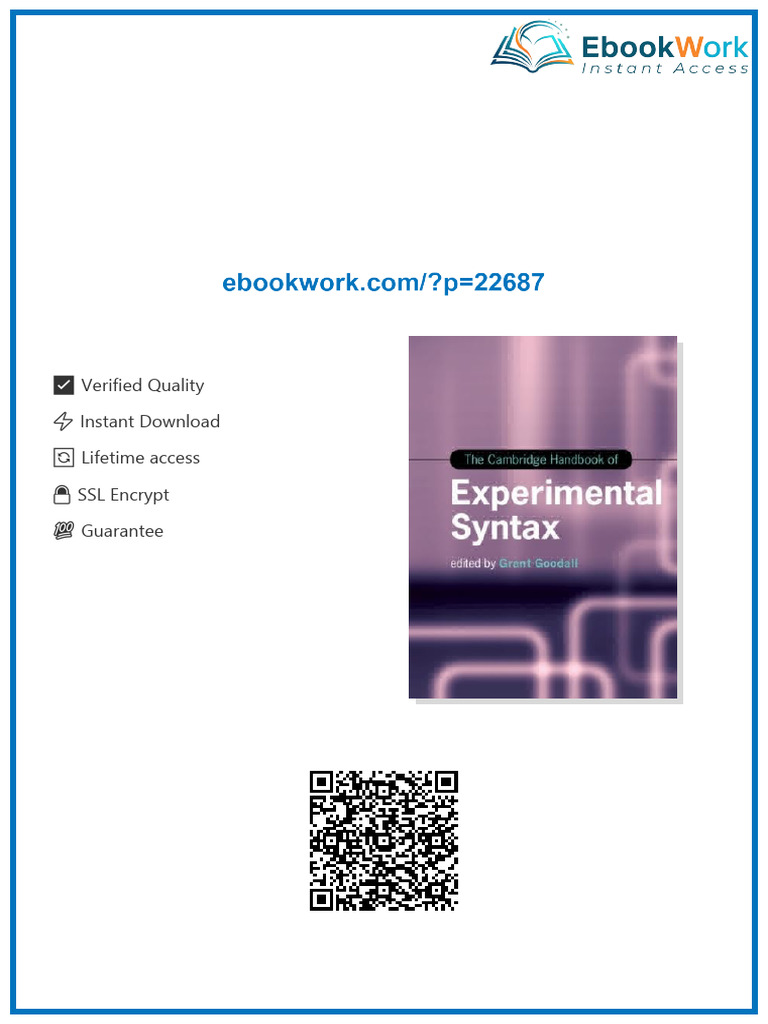 Download The Cambridge Handbook of Experimental Syntax Cambridge ...